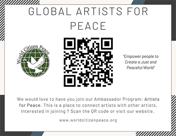 Global Artists for Peace QR code for registration