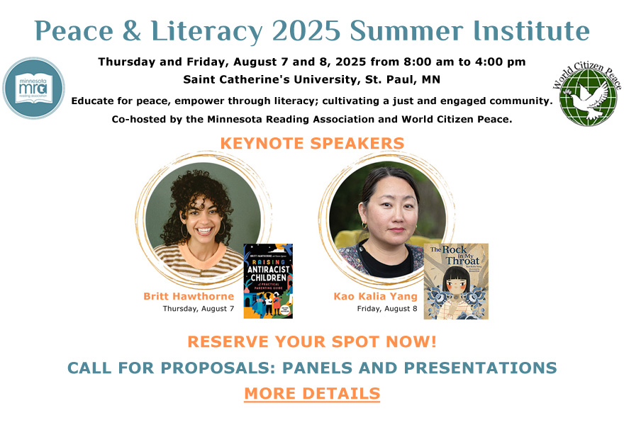 2025 Peace & Literacy Summer Institute World Citizen Peace Minnesota Reading Association