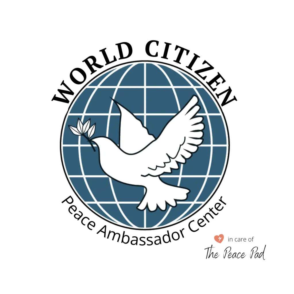 World Citizen Peace Ambassador Center logo with transparent background